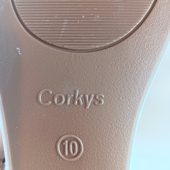 Corkys TWINKIE Gold Metallic Wedge Sandal - Picture 3 of 7